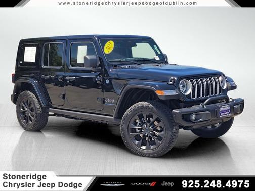 Black Clearcoat 2025 Jeep Wrangler 4xe Sahara