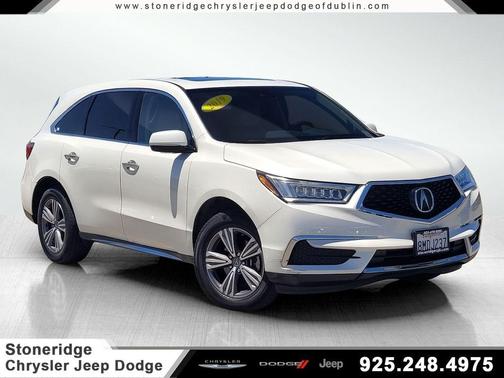 White 2019 Acura MDX 3.5L
