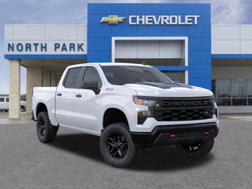 Summit White 2026 Chevrolet Silverado 1500 Custom Trail Boss