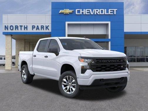 Summit White 2026 Chevrolet Silverado 1500 Custom