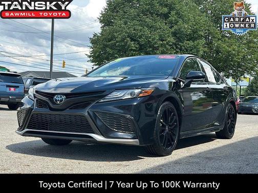 Midnight Black Metallic 2024 Toyota Camry XSE