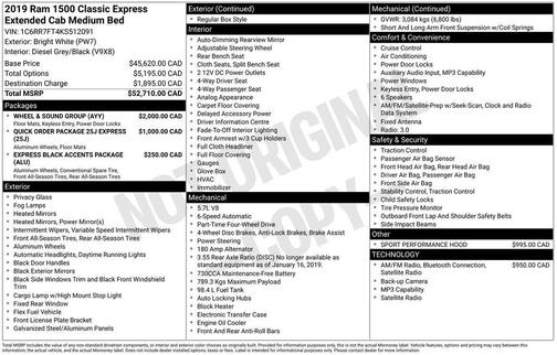 2019 RAM 1500 Express