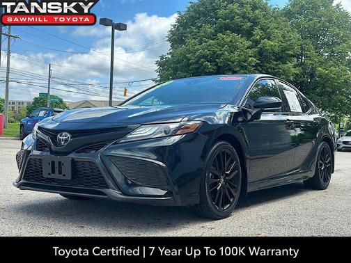 Midnight Black Metallic 2024 Toyota Camry XSE