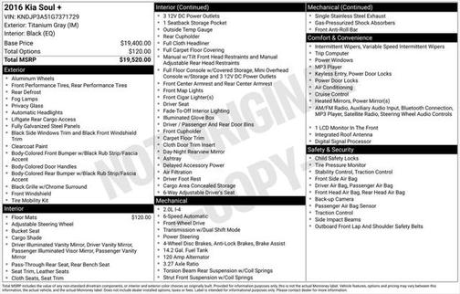 2016 Kia Soul +