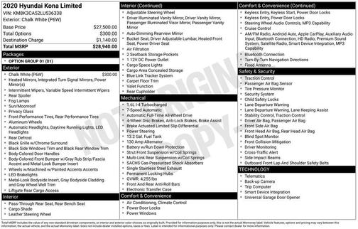 2020 Hyundai KONA Limited