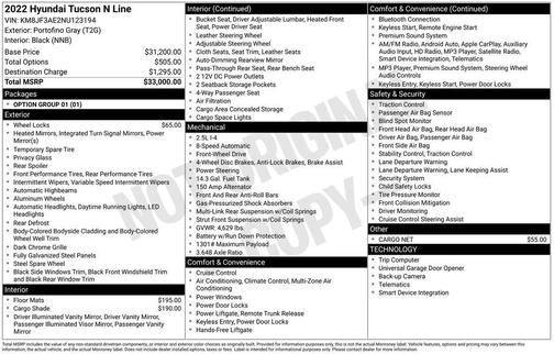 2022 Hyundai TUCSON N Line
