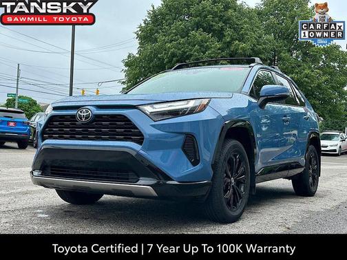 Cavalry Blue 2025 Toyota RAV4 Hybrid SE