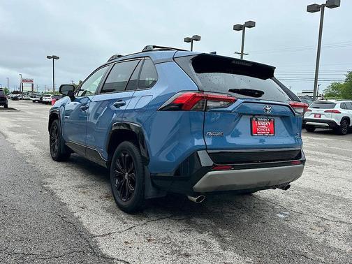 Cavalry Blue 2025 Toyota RAV4 Hybrid SE