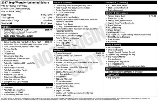 2017 Jeep Wrangler Unlimited Sahara