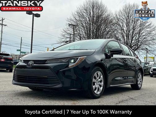 Midnight Black Metallic 2025 Toyota Corolla LE