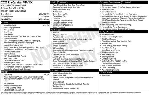 2022 Kia Carnival EX