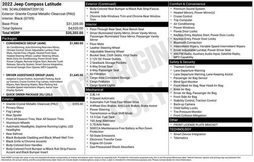 2022 Jeep Compass Latitude