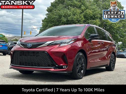 Ruby Flare Pearl 2024 Toyota Sienna XSE 7 Passenger