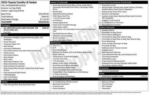 2024 Toyota Corolla LE