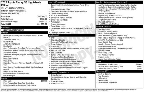 2023 Toyota Camry SE