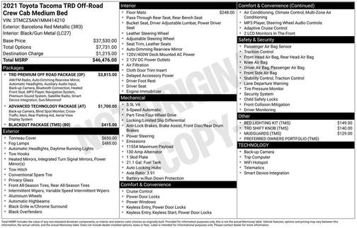 2021 Toyota Tacoma TRD Off Road