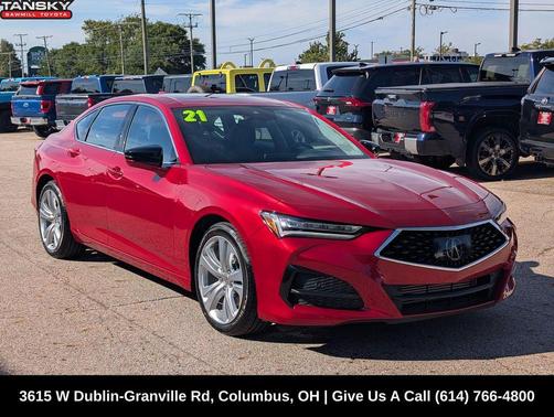 sparkle silver met 2021 Acura TLX Technology