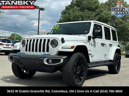 Bright White Clearcoat 2023 Jeep Wrangler 4xe Sahara