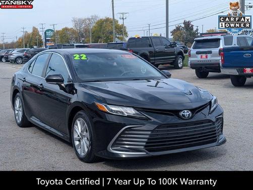 Midnight Black Metallic 2022 Toyota Camry LE