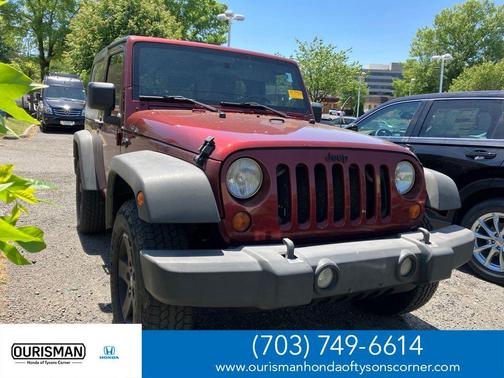 Red 2008 Jeep Wrangler X
