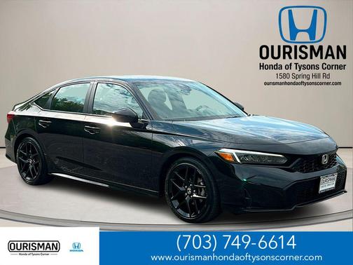 Crystal Black Pearl 2025 Honda Civic Sport