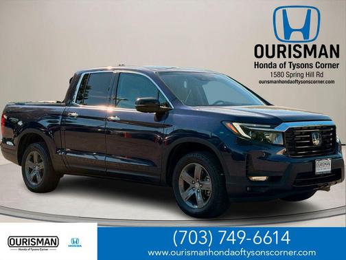 Obsidian Blue Pearl 2021 Honda Ridgeline RTL-E
