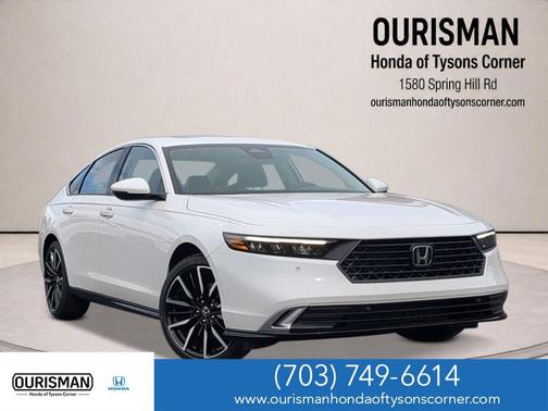 Platinum White 2026 Honda Accord Hybrid Touring