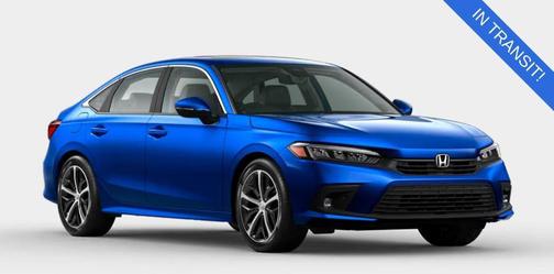 Aegean Blue Metallic 2022 Honda Civic Touring