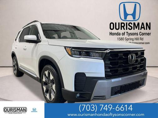 Platinum White 2026 Honda Pilot Touring 8-Passenger