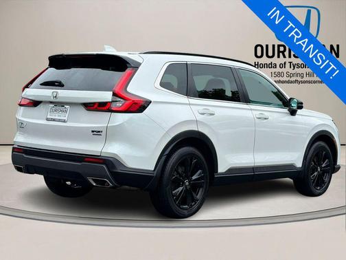 Platinum White Pearl 2023 Honda CR-V Hybrid Sport Touring AWD