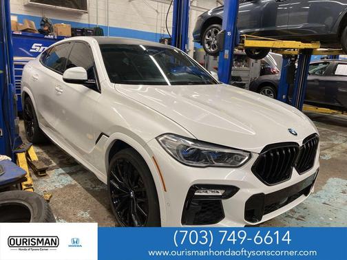 Mineral White Metallic 2021 BMW X6 xDrive40i