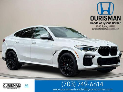 Mineral White Metallic 2021 BMW X6 xDrive40i
