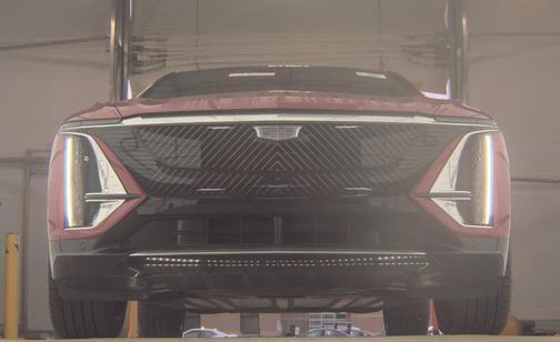 Radiant Red Tintcoat 2024 Cadillac LYRIQ Luxury