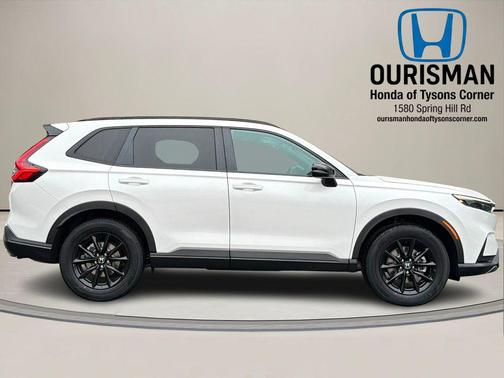 Platinum White 2026 Honda CR-V Hybrid Sport-L AWD