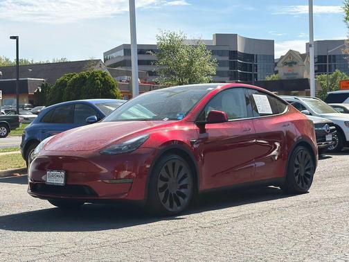 Ultra Red 2024 Tesla Model Y Performance Dual Motor All-Wheel Drive