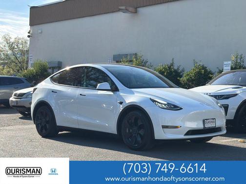 Pearl White Multi-Coat 2021 Tesla Model Y Long Range Dual Motor All-Wheel Drive