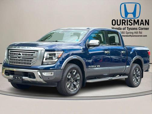 Deep Blue Pearl Metallic 2020 Nissan Titan Platinum Reserve