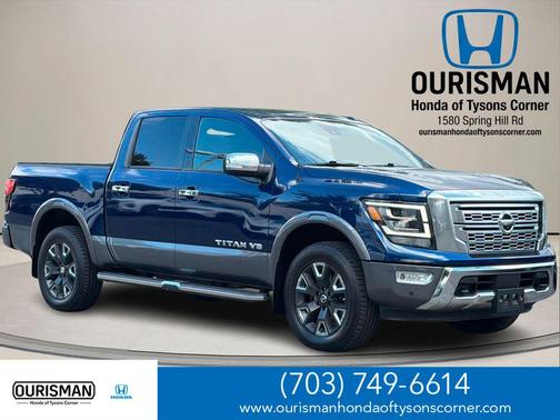 Deep Blue Pearl Metallic 2020 Nissan Titan Platinum Reserve
