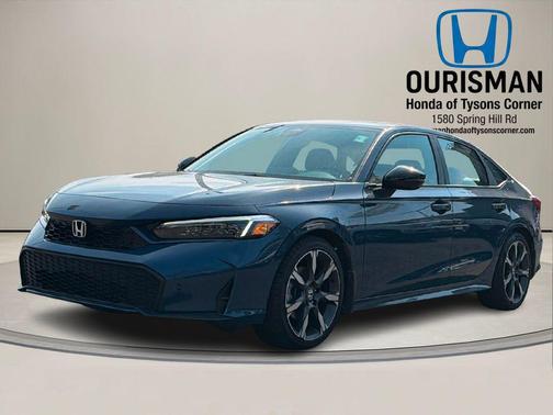 Blue Lagoon Pearl 2025 Honda Civic Hybrid Sport Touring