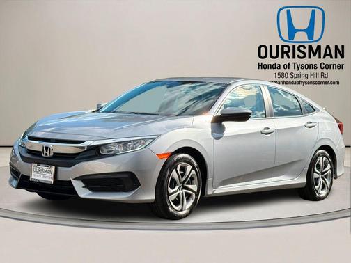 Lunar Silver Metallic 2017 Honda Civic LX