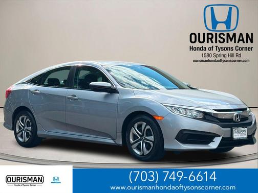 Lunar Silver Metallic 2017 Honda Civic LX