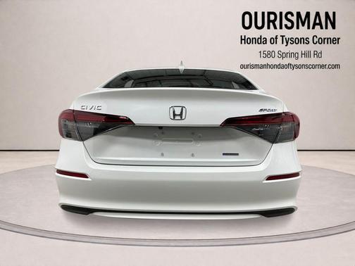 Platinum White 2026 Honda Civic Hybrid Sport