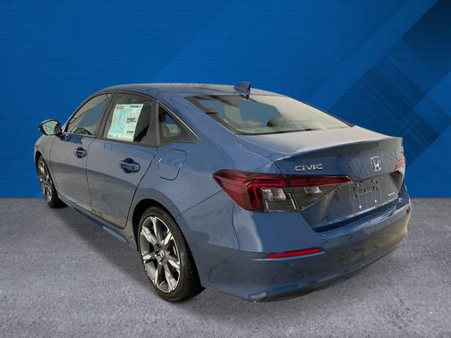 Blue 2026 Honda Civic Hybrid Sport