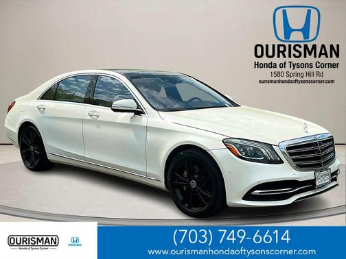 designo Diamond White Metallic 2020 Mercedes-Benz S-Class 4MATIC