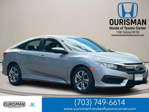 Lunar Silver Metallic 2018 Honda Civic LX