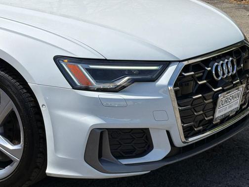 Glacier White Metallic 2024 Audi A6 55 Premium Plus