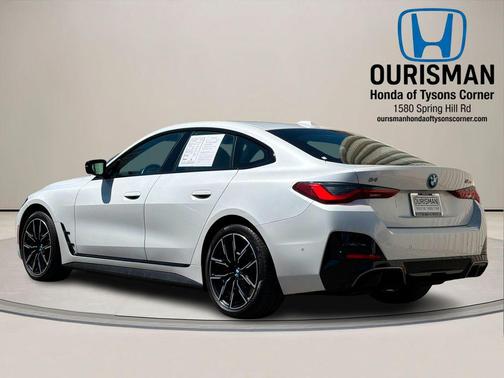 Mineral White Metallic 2024 BMW i4 Gran Coupe M50