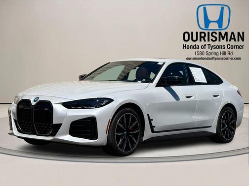 Mineral White Metallic 2024 BMW i4 Gran Coupe M50