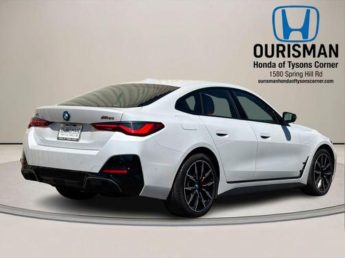 Mineral White Metallic 2024 BMW i4 Gran Coupe M50