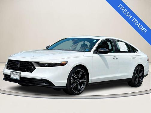 Platinum White Pearl 2024 Honda Accord Hybrid Sport